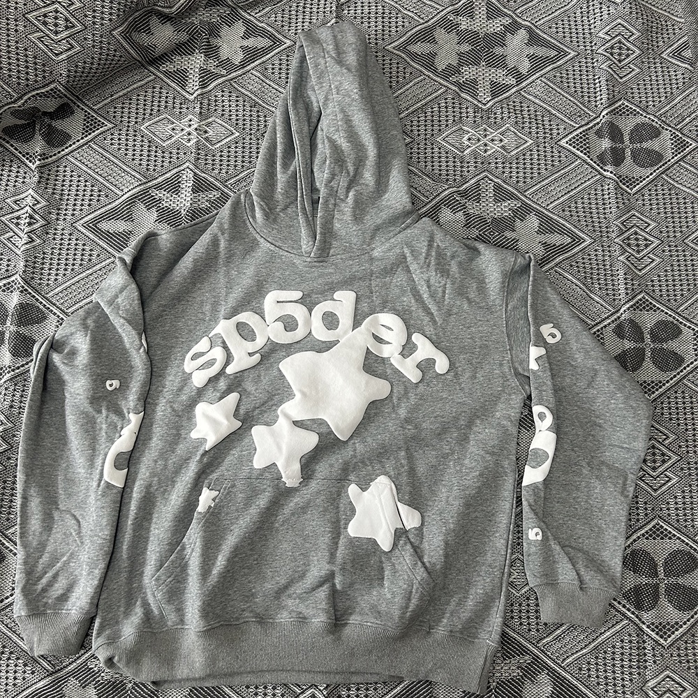 Sp5der Beluga Spider Grey Hoodie
